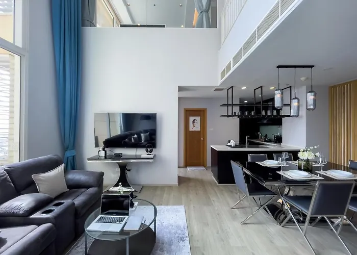 Near Bts • Duplex 110 Sqm • Pool&sauna • Sontana 公寓